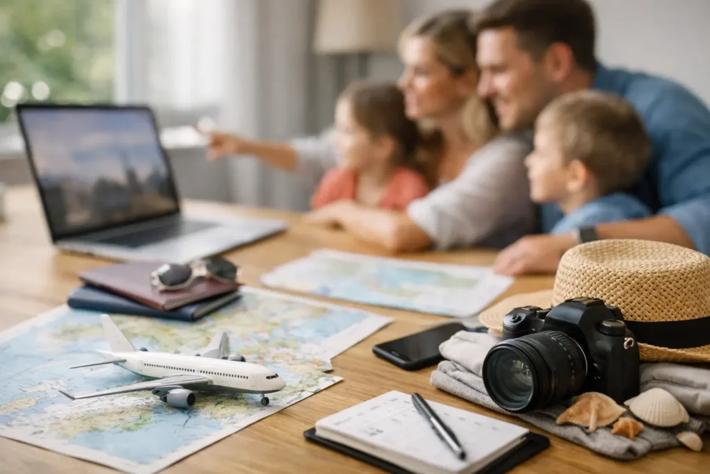 תכנון טיסות ומלונות למשפחה בלי טעויות