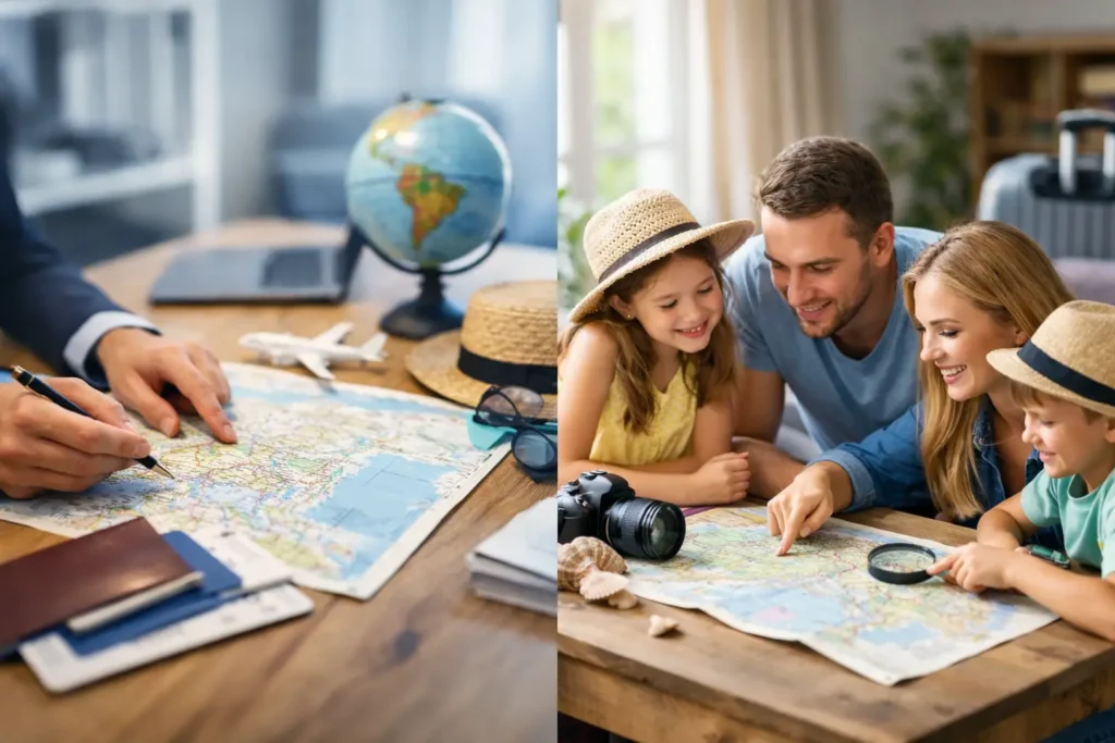 סוכן נסיעות או תכנון עצמאי למשפחות?